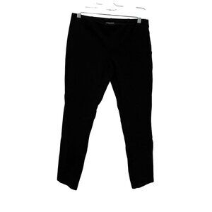 Eileen Fisher Black Petite Slim Fit Stretch Elastic Waistband Women's Pants Size